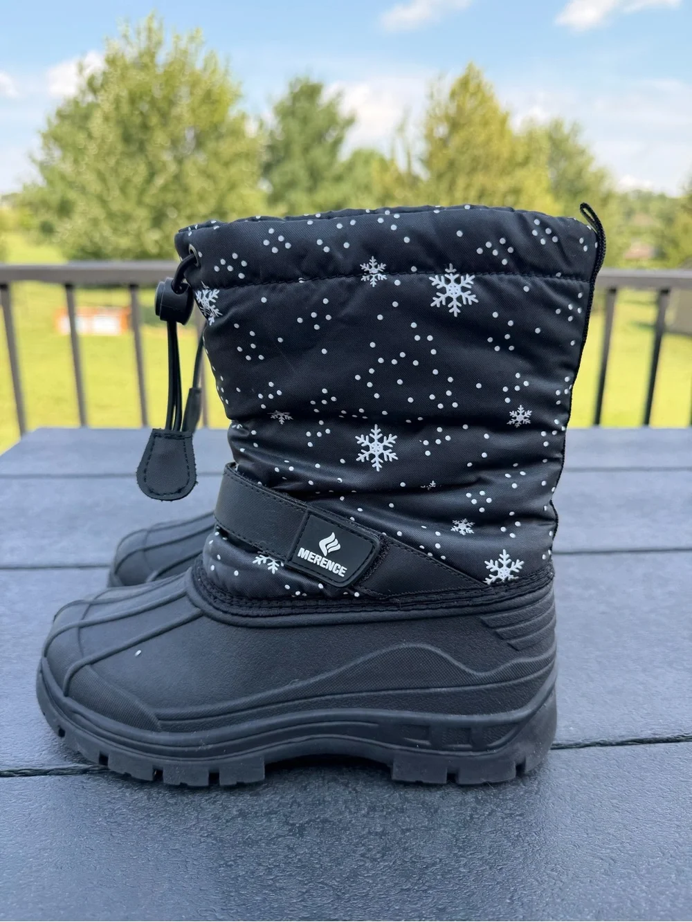 Merence Kids Waterproof Winter Snow Boots | Size 2 | Insulated